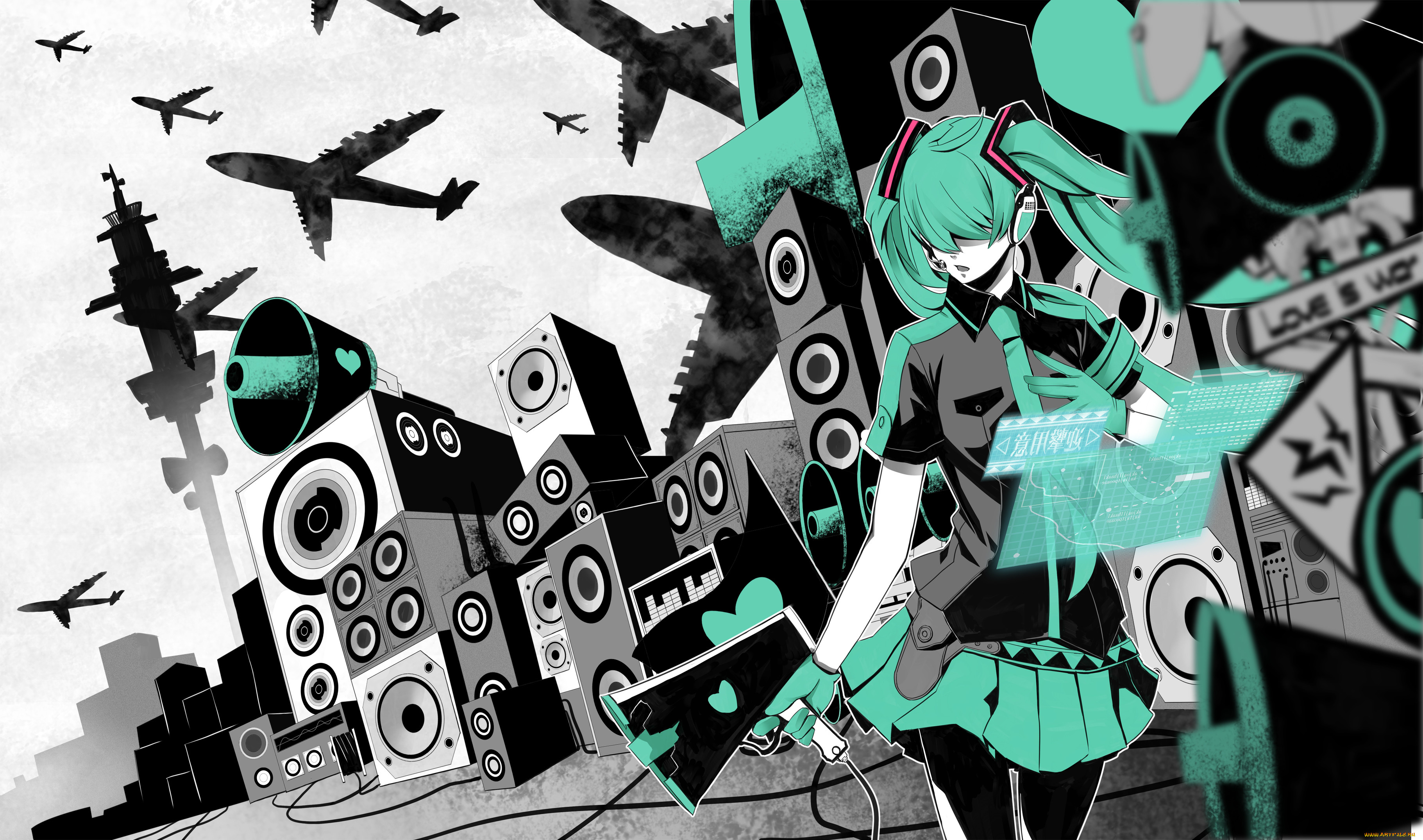 ,  hibi gakeppuchi, , vocaloid, , , , hatsune, miku